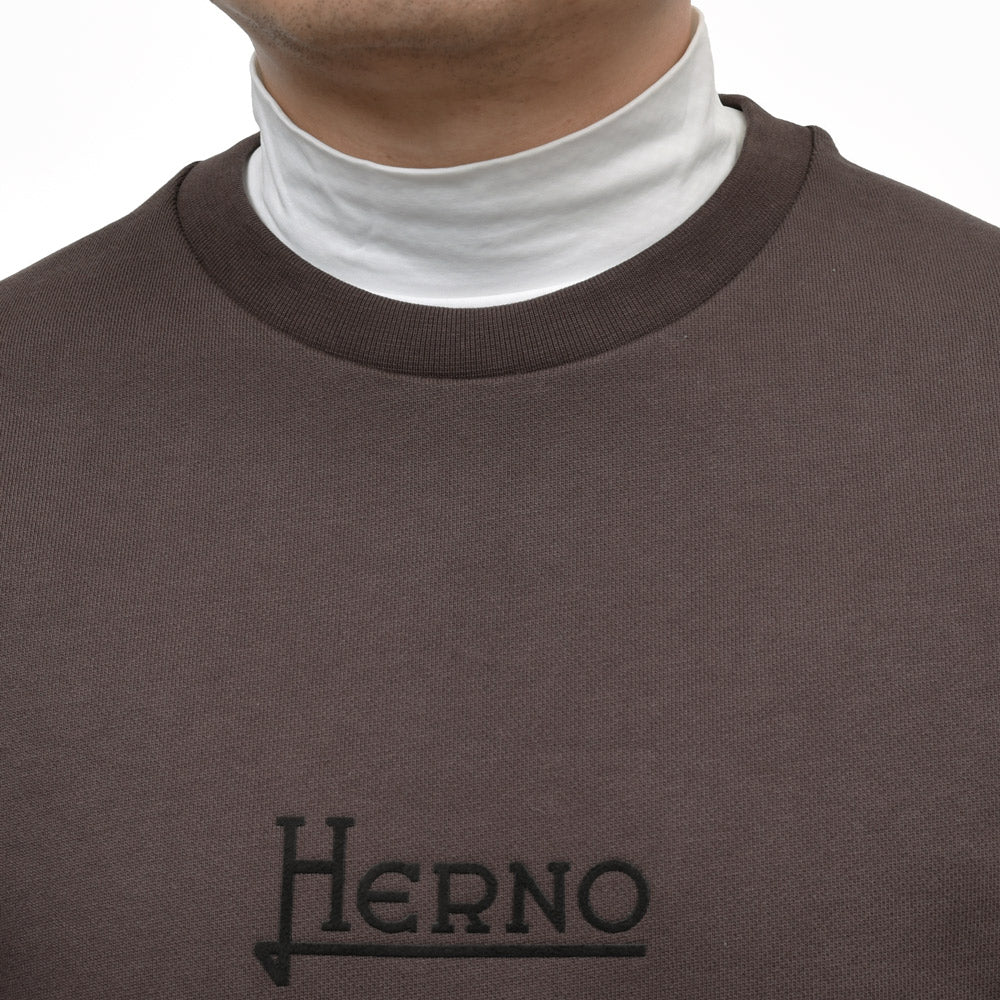 HERNO(ヘルノ) RESORTリゾート コットンクルーネックロゴスウェット JG00049UR-52113 12062600132