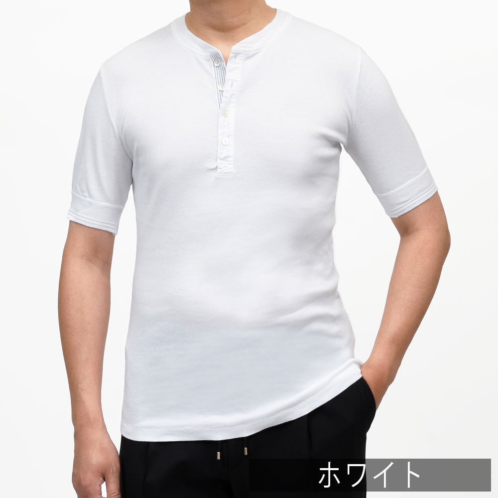Schiesser(シーサー) オーガニックコットンフライスS/Sヘンリーネックカットソー KARL-HEINZ 12161000113