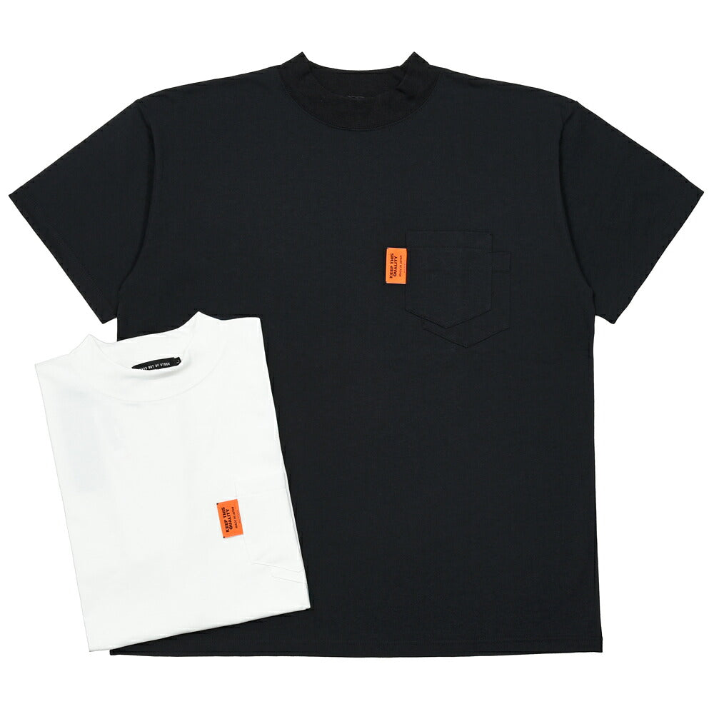 ALWAYS OUT OF STOCK(オールウェイズ アウト オブ ストック) ポリエステルS/Sモックネックカットソー 4501 12152600140