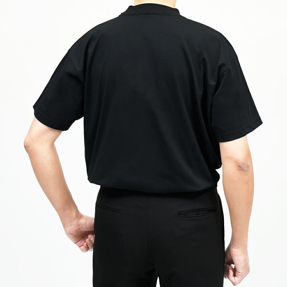 ALWAYS OUT OF STOCK(オールウェイズ アウト オブ ストック) ポリエステルS/Sモックネックカットソー 4501 12152600140