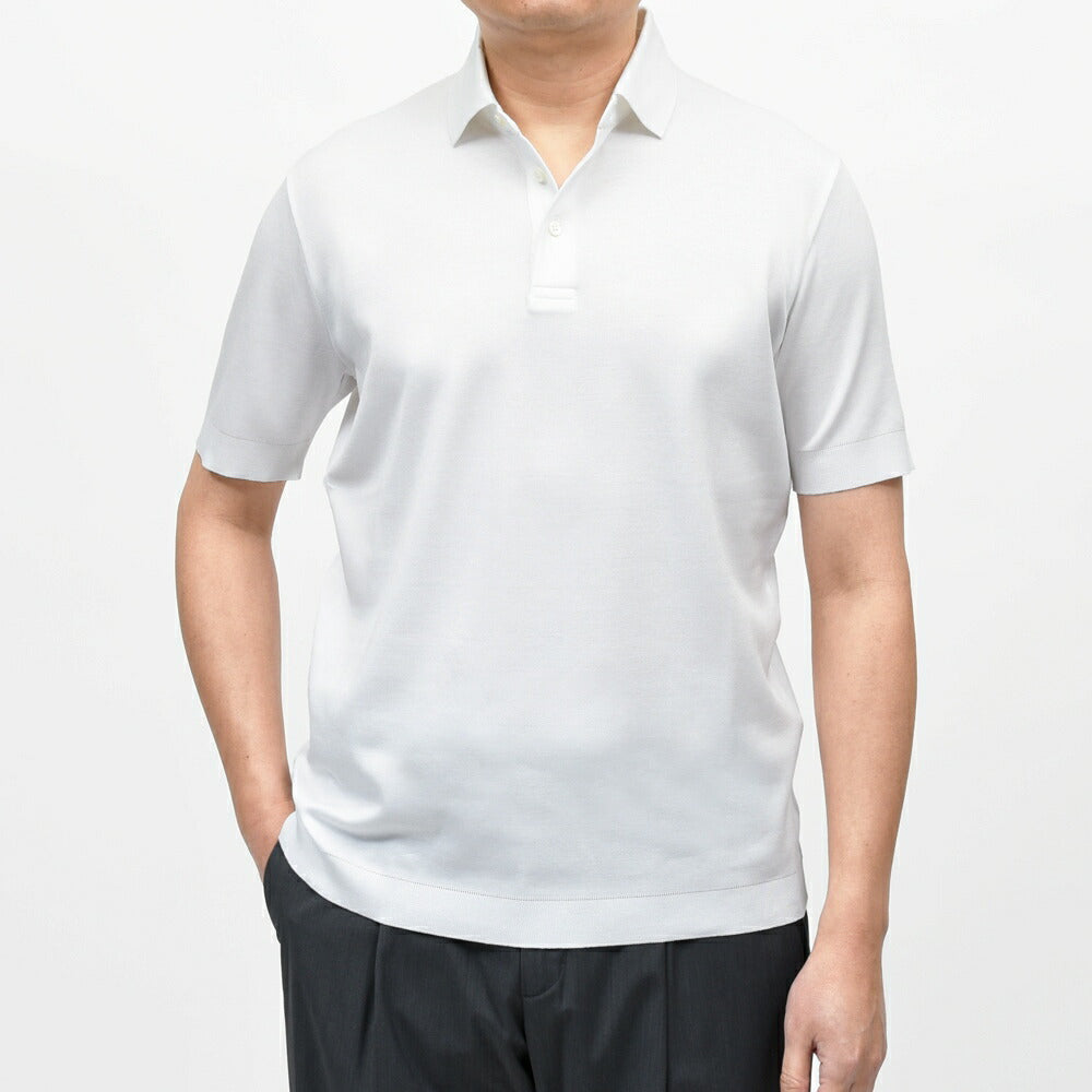 HERNO(ヘルノ) コットンニットエフェクトジャージS/Sポロ JPL00125U-52059 12161000132