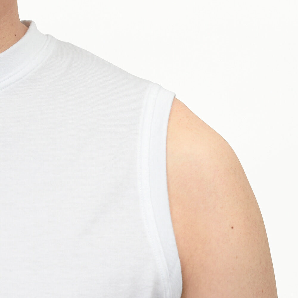 Schiesser(シーサー) コットン天竺ノースリーブクルーネックカットソー AMERICAN T-SHIRT SINGLET(2packs) 12161001113