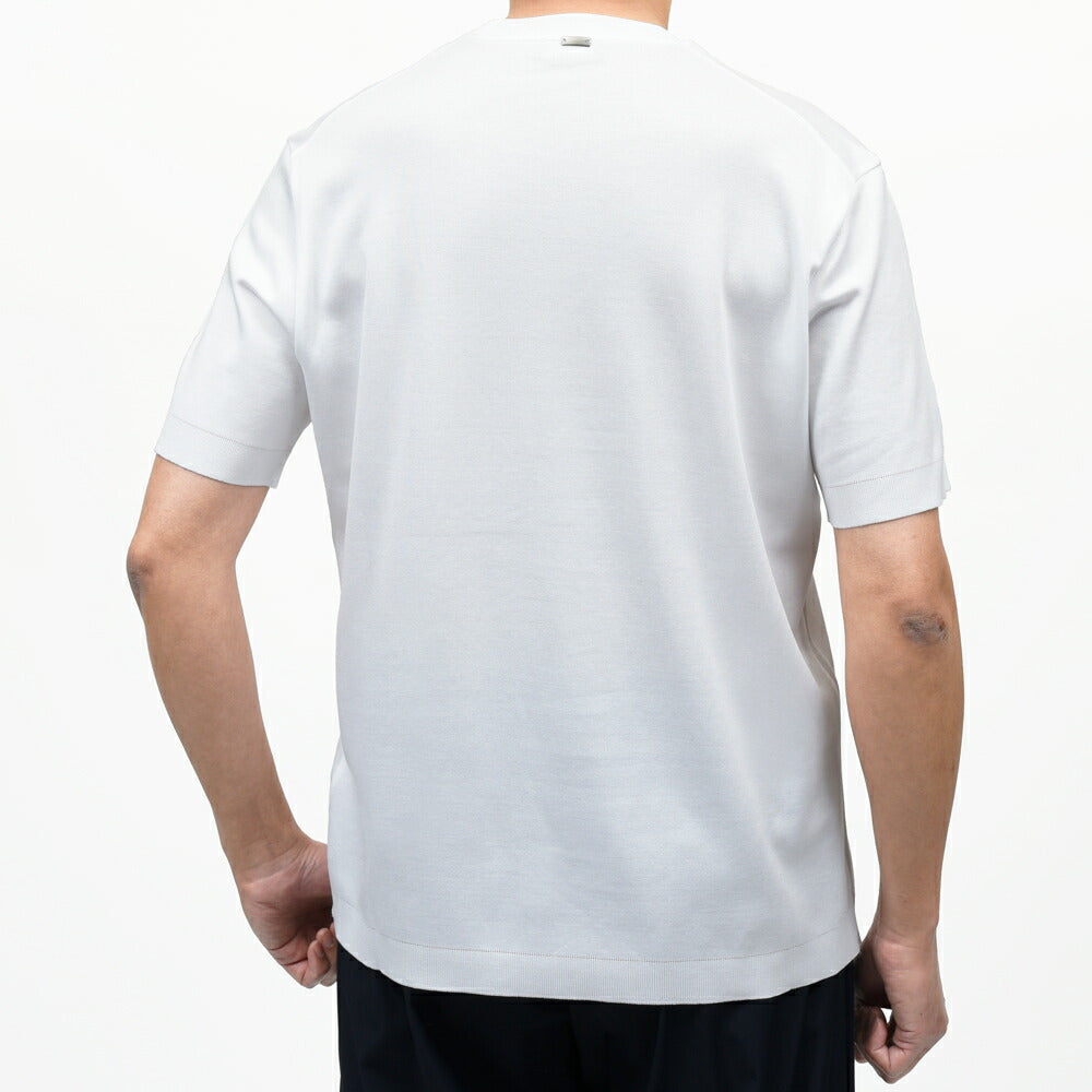 HERNO(ヘルノ) コットンニットエフェクトジャージS/Sクルーネックカットソー JG000206U-52059 12161001132
