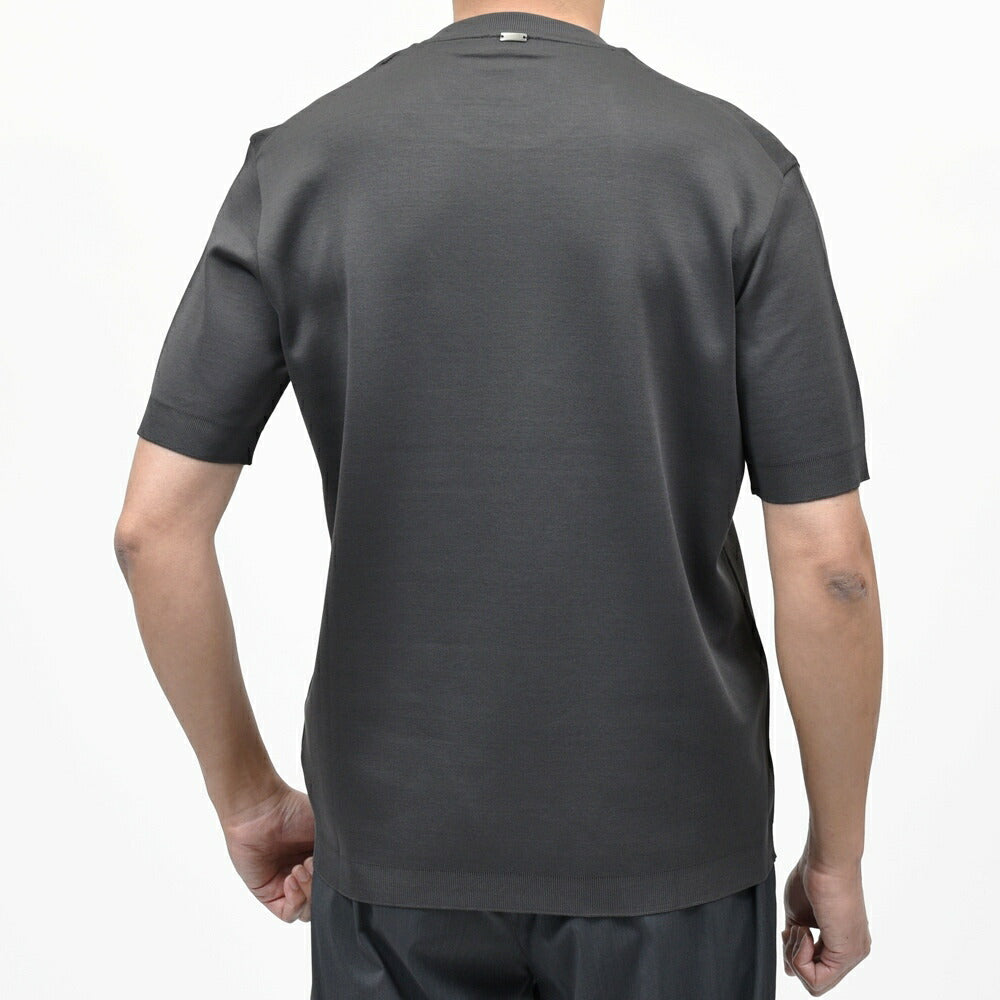 HERNO(ヘルノ) コットンニットエフェクトジャージS/Sクルーネックカットソー JG000206U-52059 12161001132
