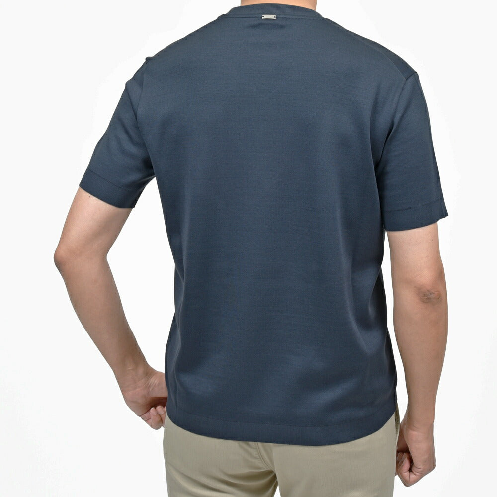 HERNO(ヘルノ) コットンニットエフェクトジャージS/Sクルーネックカットソー JG000206U-52059 12161001132