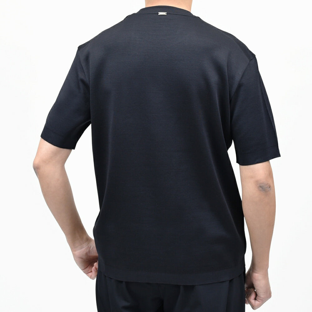 HERNO(ヘルノ) コットンニットエフェクトジャージS/Sクルーネックカットソー JG000206U-52059 12161001132