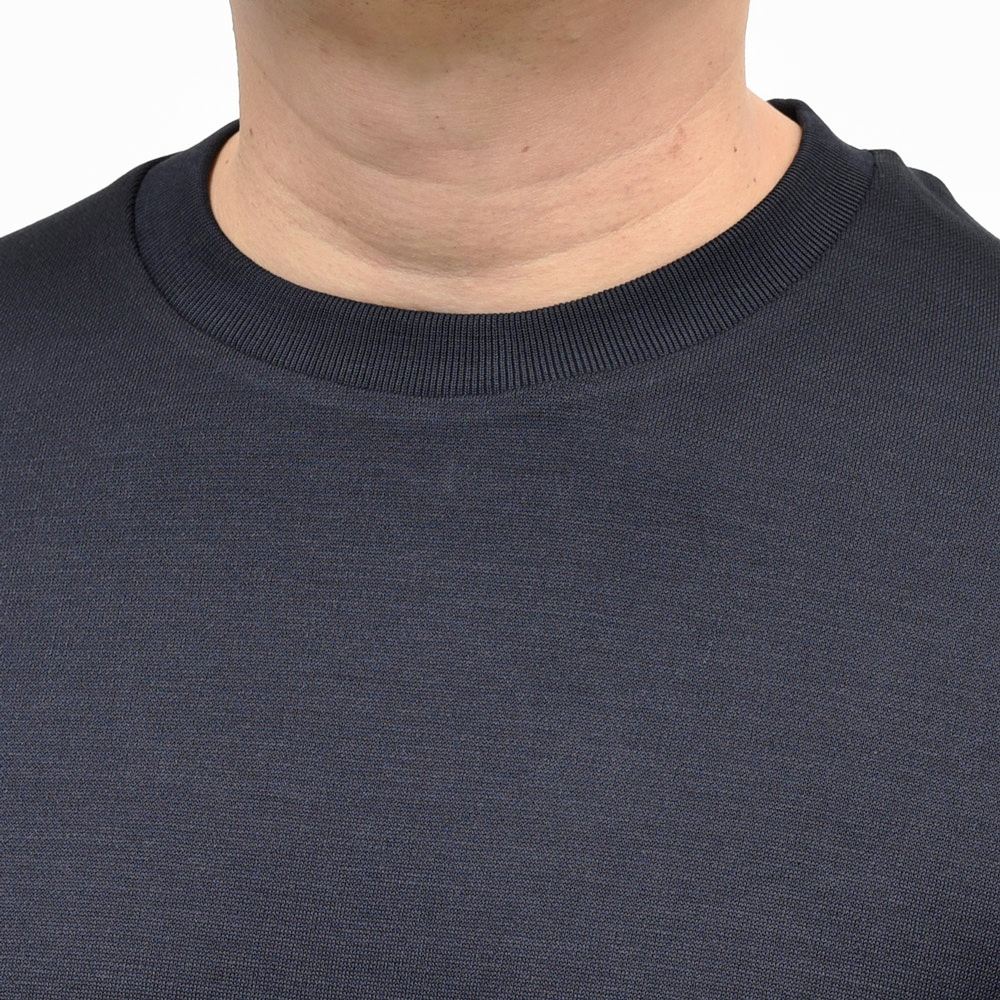 HERNO(ヘルノ) コットンニットエフェクトジャージS/Sクルーネックカットソー JG000206U-52059 12161001132