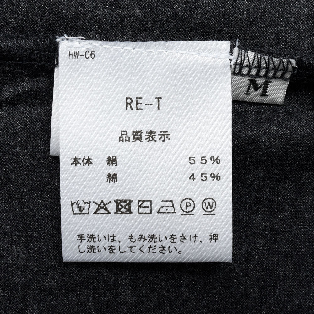 RENCONTRANT(レンコントラント) シルクコットンクルーネックS/Sカットソー 26RE-SH01(RE-T) 12161400172