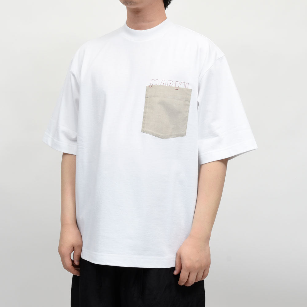 MARNI(マルニ) コットンクルーネックS/Sカットソー HUMU0352QS UTC406 12161403138