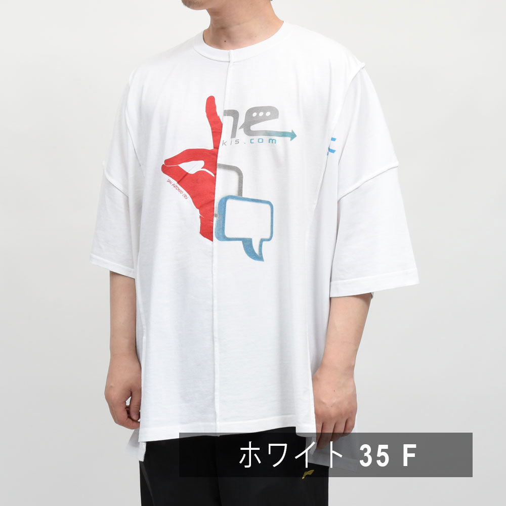 BUZIGAHILL(ブジガヒル) フォーパネルフレンチシームTシャツ BZ261037 12161407112
