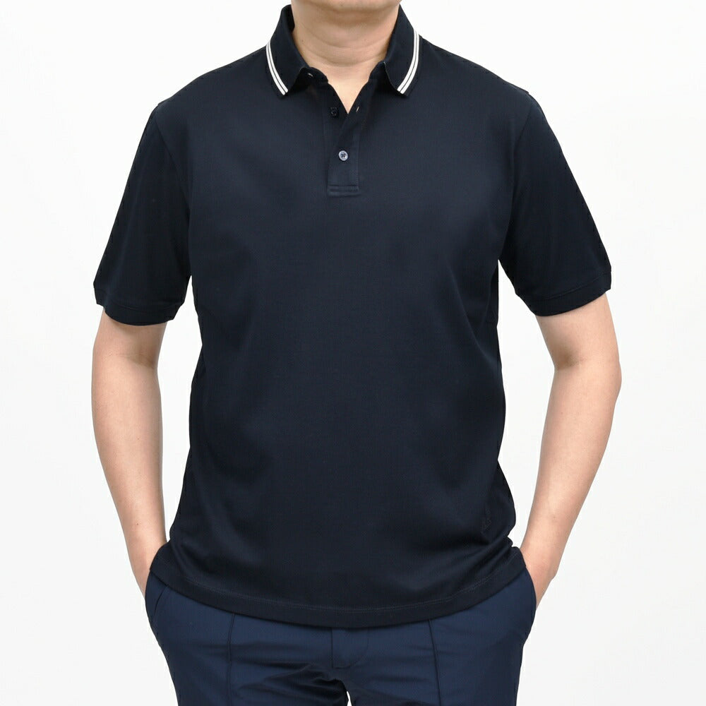 HERNO(ヘルノ) コットンマイクロピケジャージS/Sポロ JPL00148U-54016 12161600132