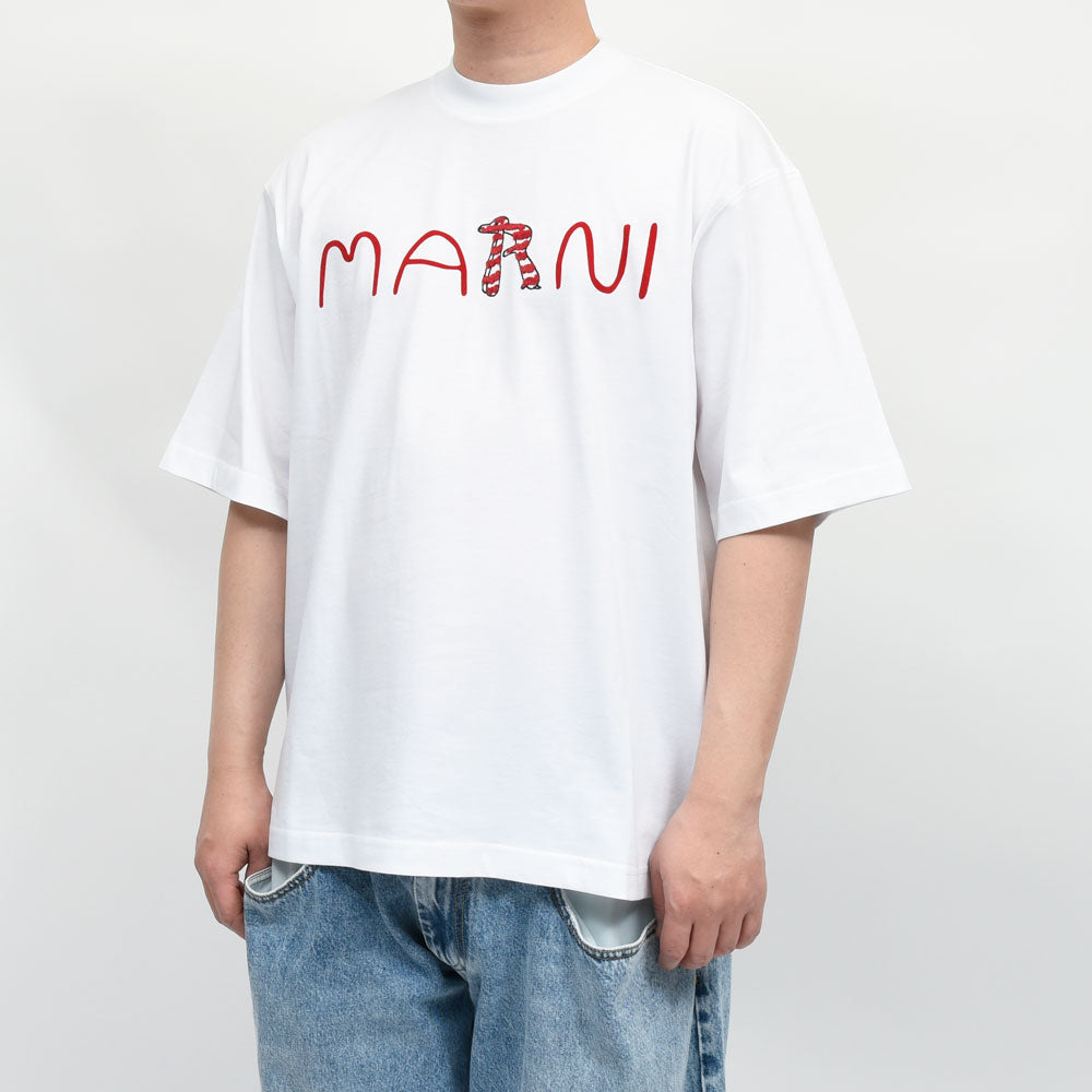 MARNI(マルニ) コットンクルーネックS/Sカットソー HUMU0223S2 USCY86 genderless 12161700138