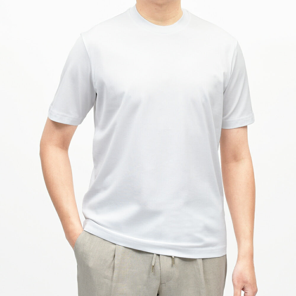 Stefan Brandt(シュテファン ブラント) コットンシングルジャージS/Sクルーネックカットソー ELI30 884-60141009 12165000065