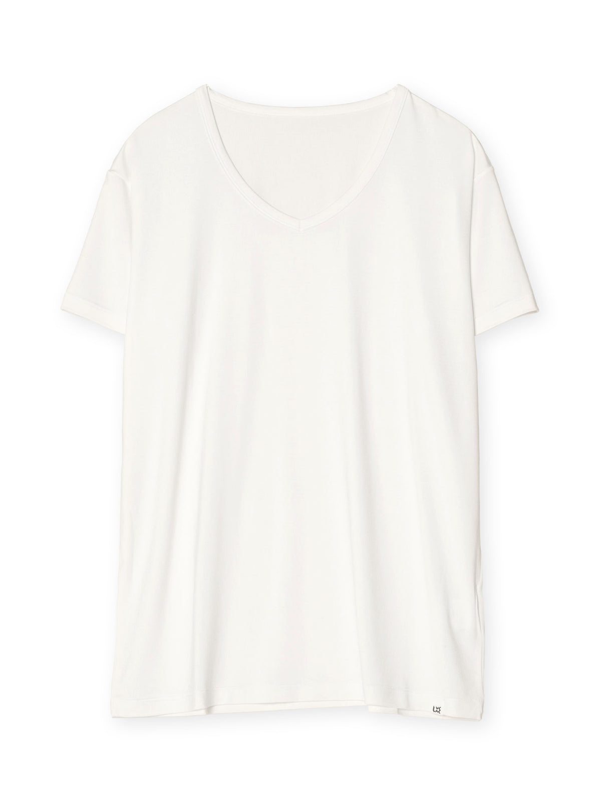 シルク インナーVネックTシャツ (オフホワイト)