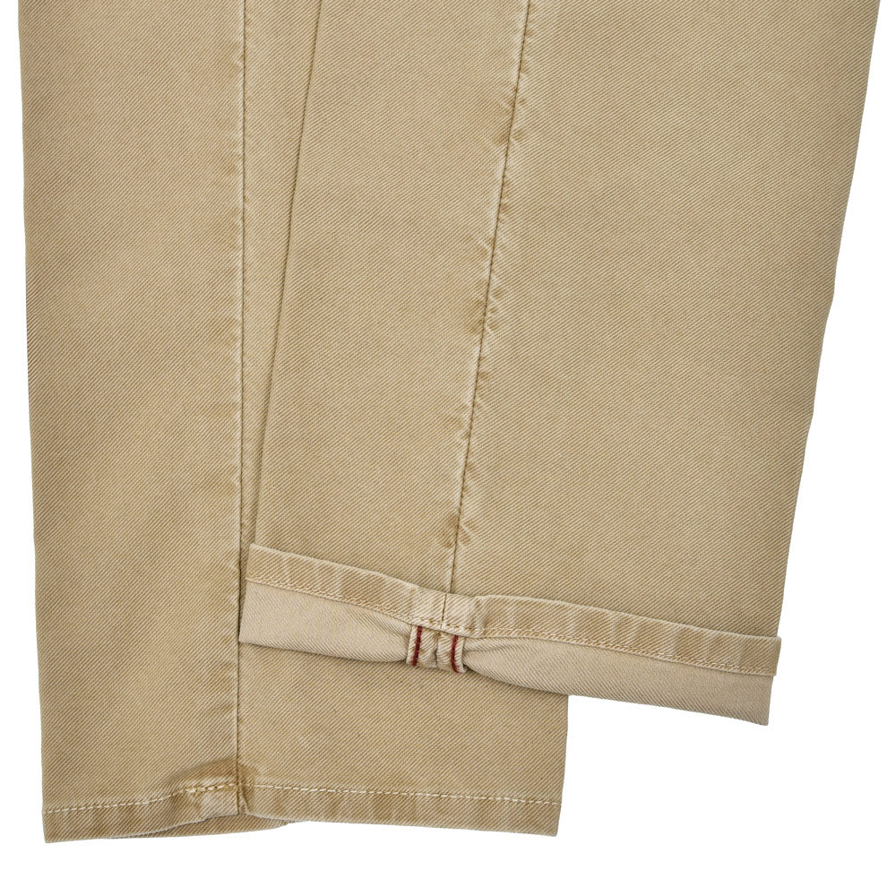 INCOTEX SLACKS(インコテックス スラックス) SLIM FIT ガーメントダイオーガニックコットンストレッチチノテーパードパンツ 18S100-4611E/41544 13052000052