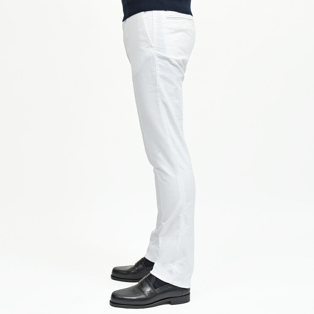 INCOTEX SLACKS(インコテックス スラックス) SLIM FIT ガーメントダイオーガニックコットンストレッチチノテーパードパンツ 18S100-4611E/41544 13052000052