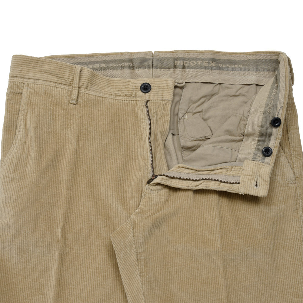 INCOTEX SLACKS(インコテックス スラックス) SLIM FIT ウォッシュドストレッチコットンコーデュロイテーパードパンツ 18S100-4687A/21509 13052002052