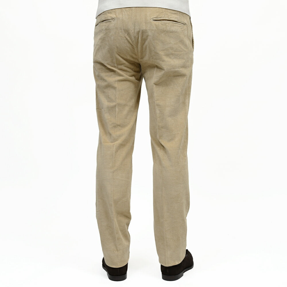 INCOTEX SLACKS(インコテックス スラックス) SLIM FIT ウォッシュドストレッチコットンコーデュロイテーパードパンツ 18S100-4687A/21509 13052002052