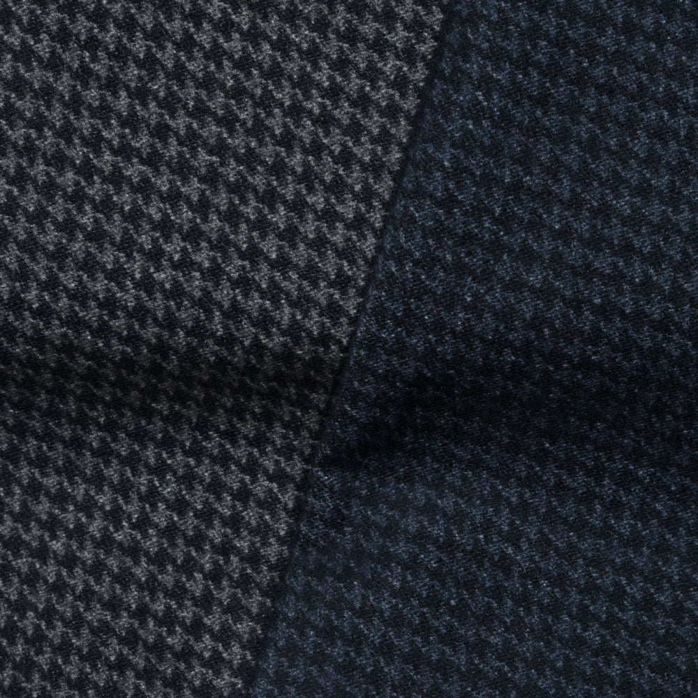INCOTEX SLACKS(インコテックス スラックス) SLIM FIT ガーメントダイコットンストレッチネルハウンドトゥースプリントテーパードパンツ 18S100-40593/21515 13052003052