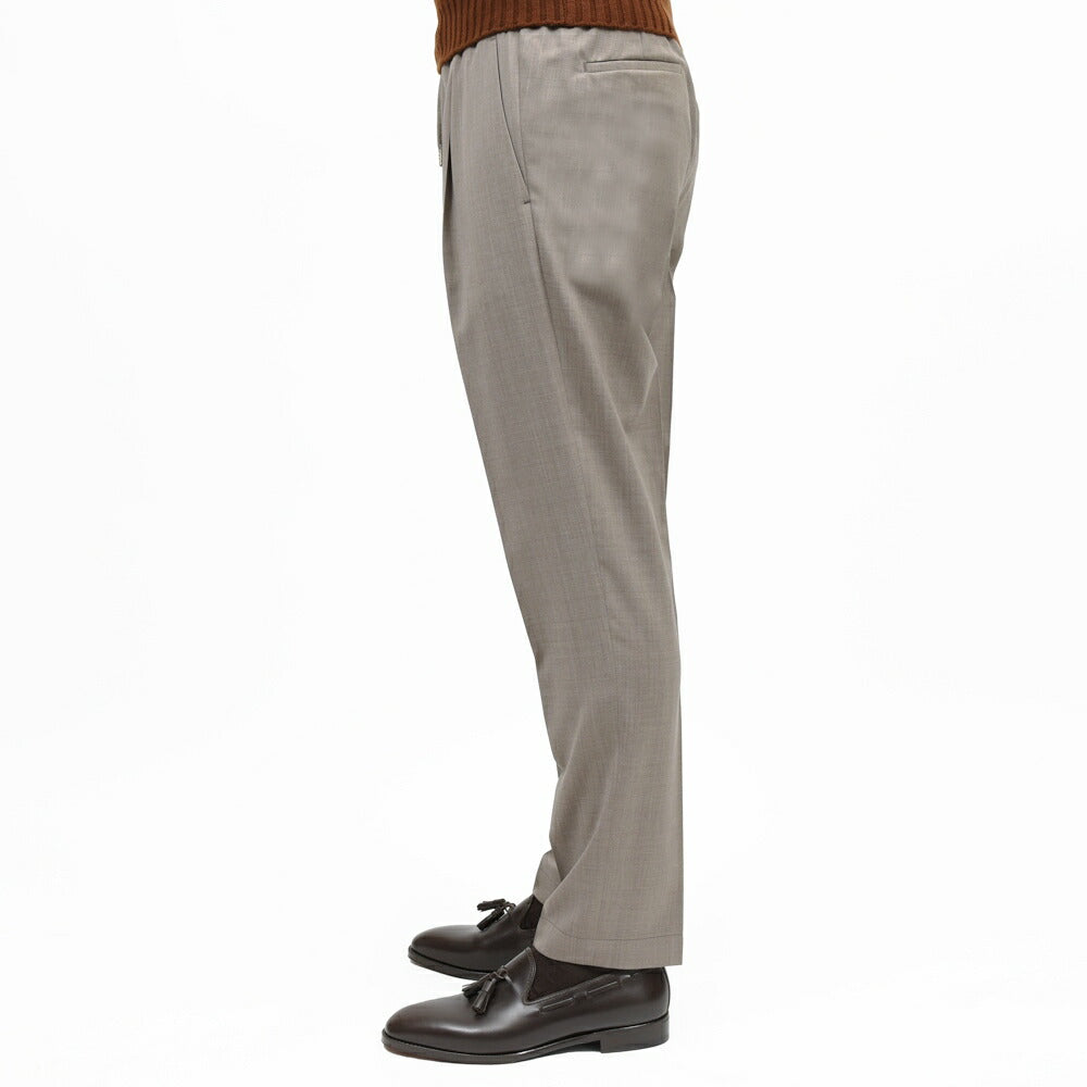 BRIGLIA1949(ブリリア1949) WIMBLEDONウィンブルドン テクノウールツイル1プリーツテーパードシャーリングパンツ WIMBS100 13052004109