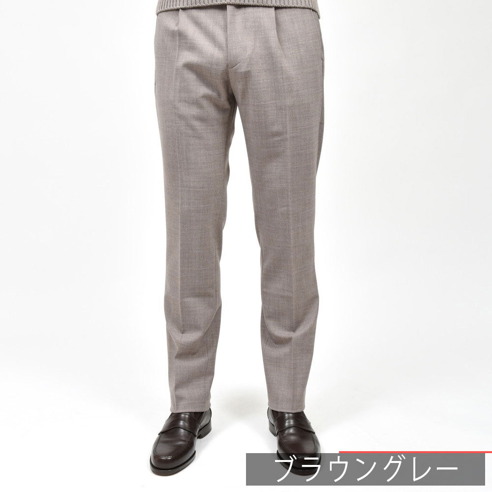 BERWICH(ベルウィッチ) BERTOベルト テクノウール1プリーツバックシャーリングテーパードパンツ BN7000X 13052019039