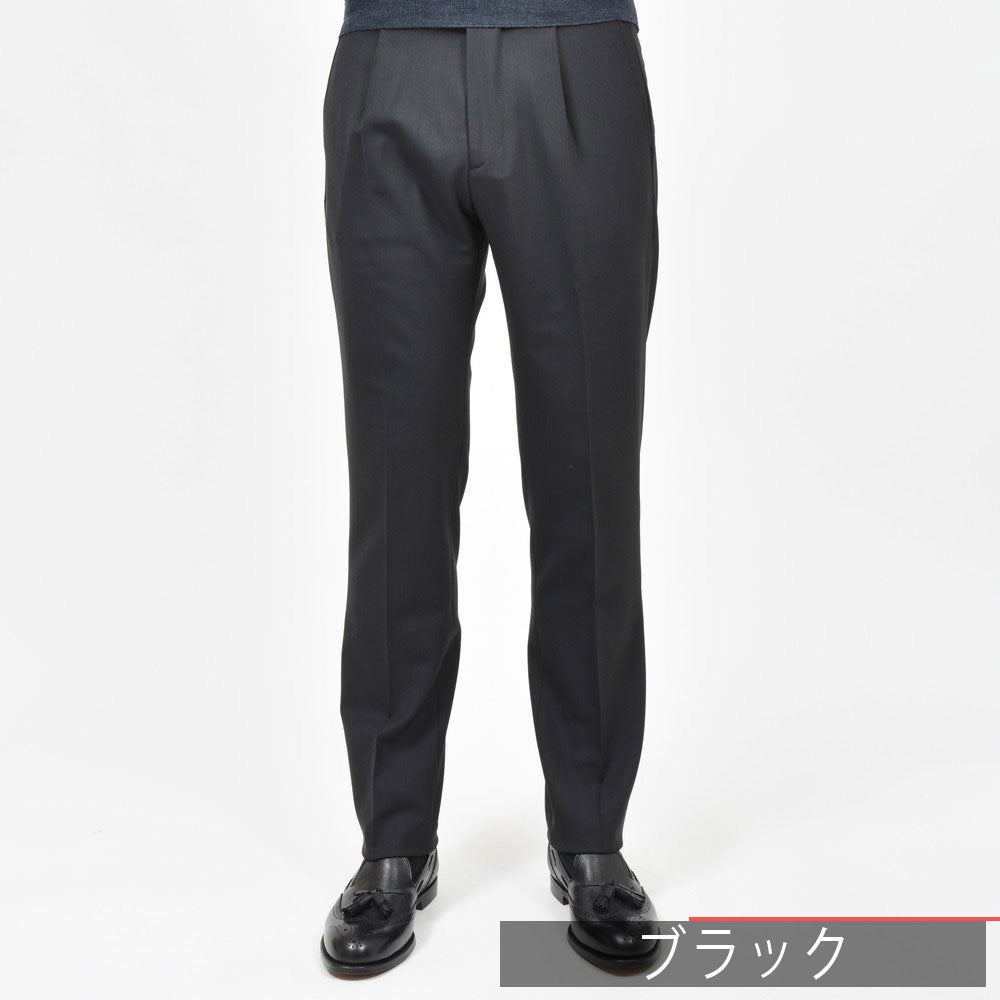 BERWICH(ベルウィッチ) BERTOベルト テクノウール1プリーツバックシャーリングテーパードパンツ BN7000X 13052019039