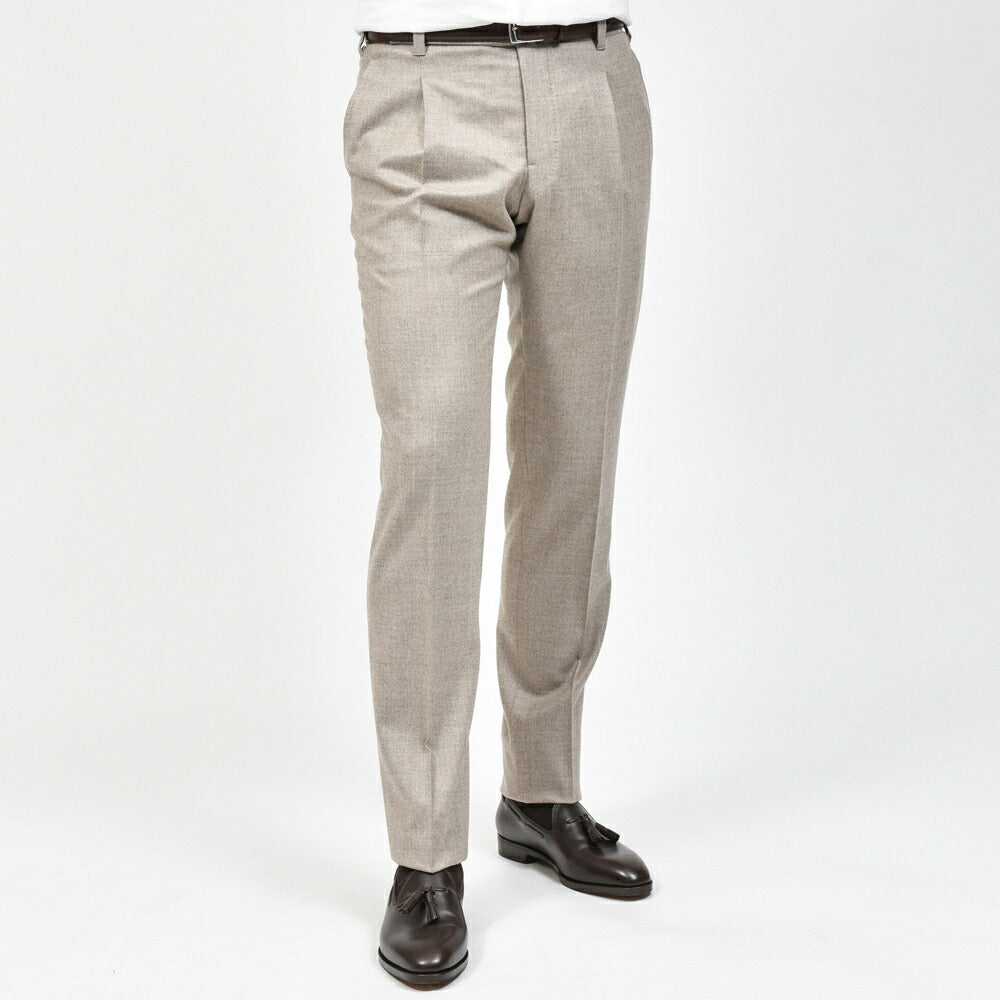 IGARASHI TROUSERS(五十嵐トラウザーズ) ウールストレッチサキソニー1プリーツパンツ / テーパード 13052234187