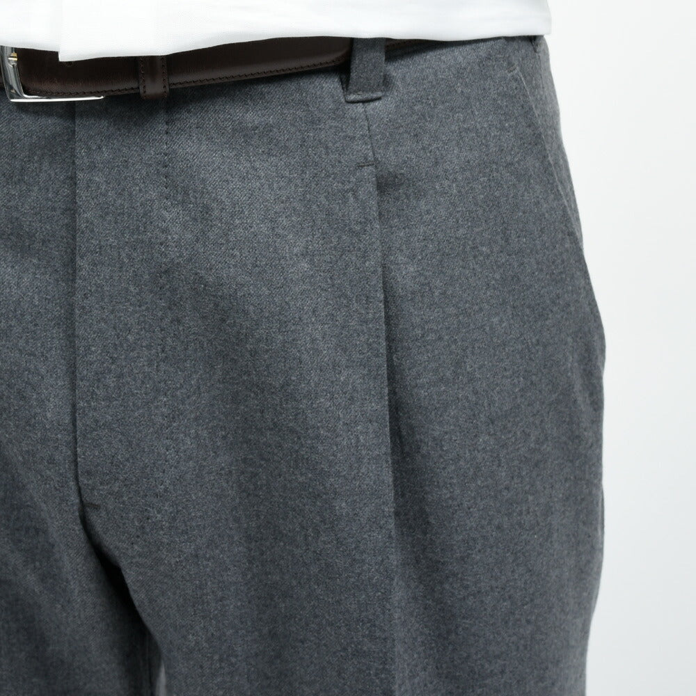IGARASHI TROUSERS(五十嵐トラウザーズ) ウールストレッチサキソニー1プリーツパンツ / テーパード 13052234187