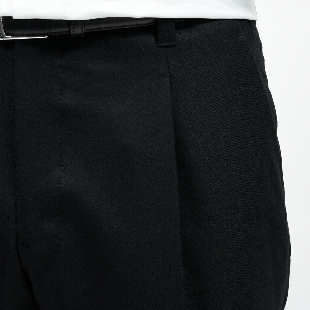 IGARASHI TROUSERS(五十嵐トラウザーズ) ウールストレッチサキソニー1プリーツパンツ / テーパード 13052234187