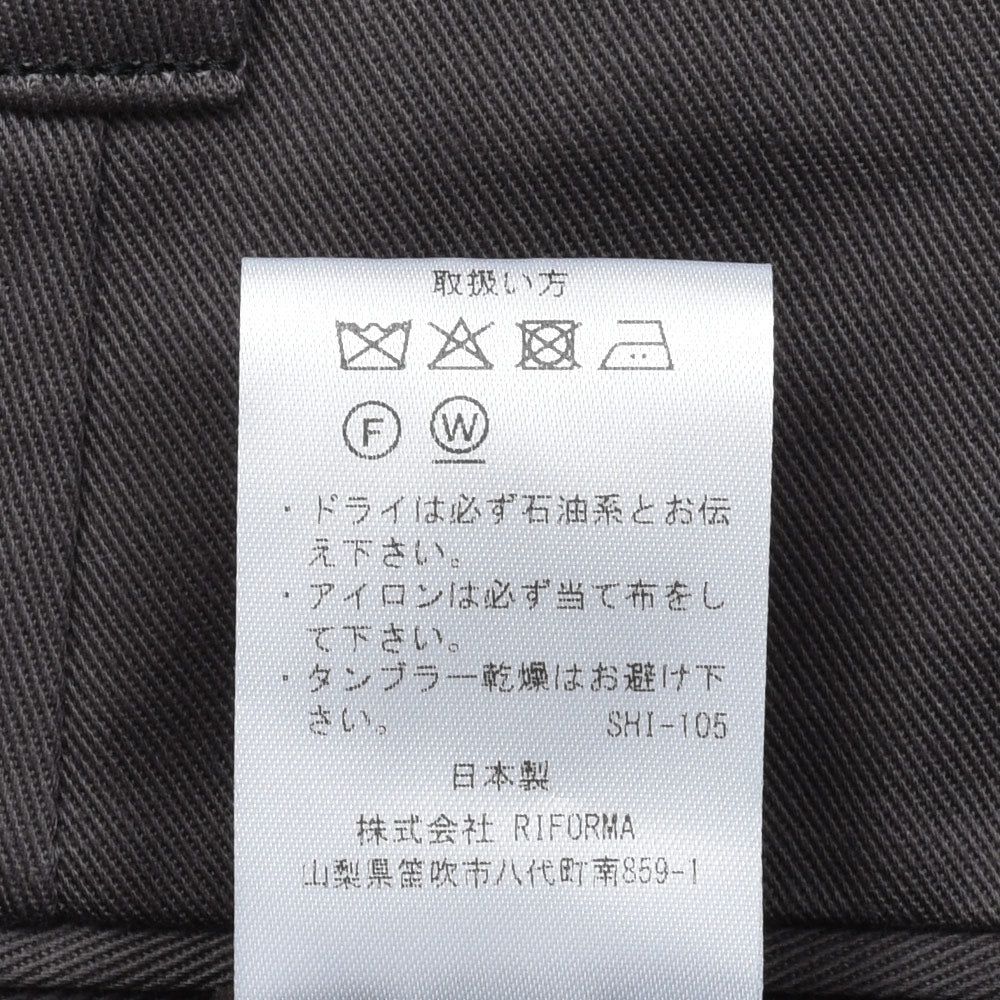 IGARASHI TROUSERS(五十嵐トラウザーズ) コットンツイル1プリーツパンツ / テーパード 13052235187