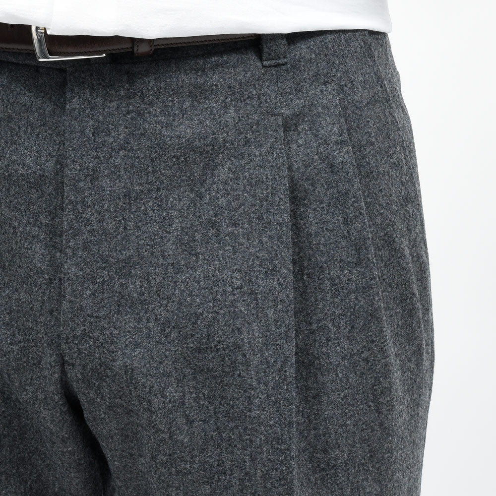 IGARASHI TROUSERS(五十嵐トラウザーズ) ウールフランネル2プリーツパンツ / ストレート / VITALE BARBERIS CANONICO 13052236187