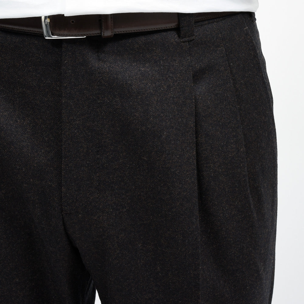 IGARASHI TROUSERS(五十嵐トラウザーズ) ウールフランネル2プリーツパンツ / ストレート / VITALE BARBERIS CANONICO 13052236187