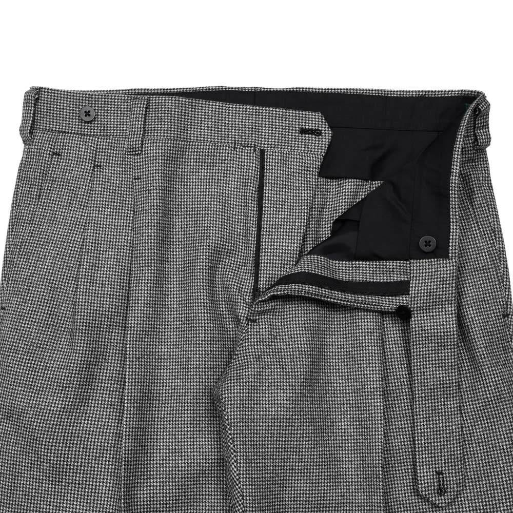 IGARASHI TROUSERS(五十嵐トラウザーズ) ウールハウンドトゥース2プリーツパンツ / ストレート / William Halstead 13052237187