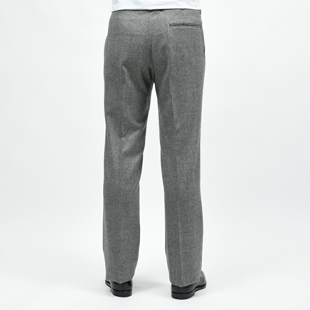 IGARASHI TROUSERS(五十嵐トラウザーズ) ウールハウンドトゥース2プリーツパンツ / ストレート / William Halstead 13052237187