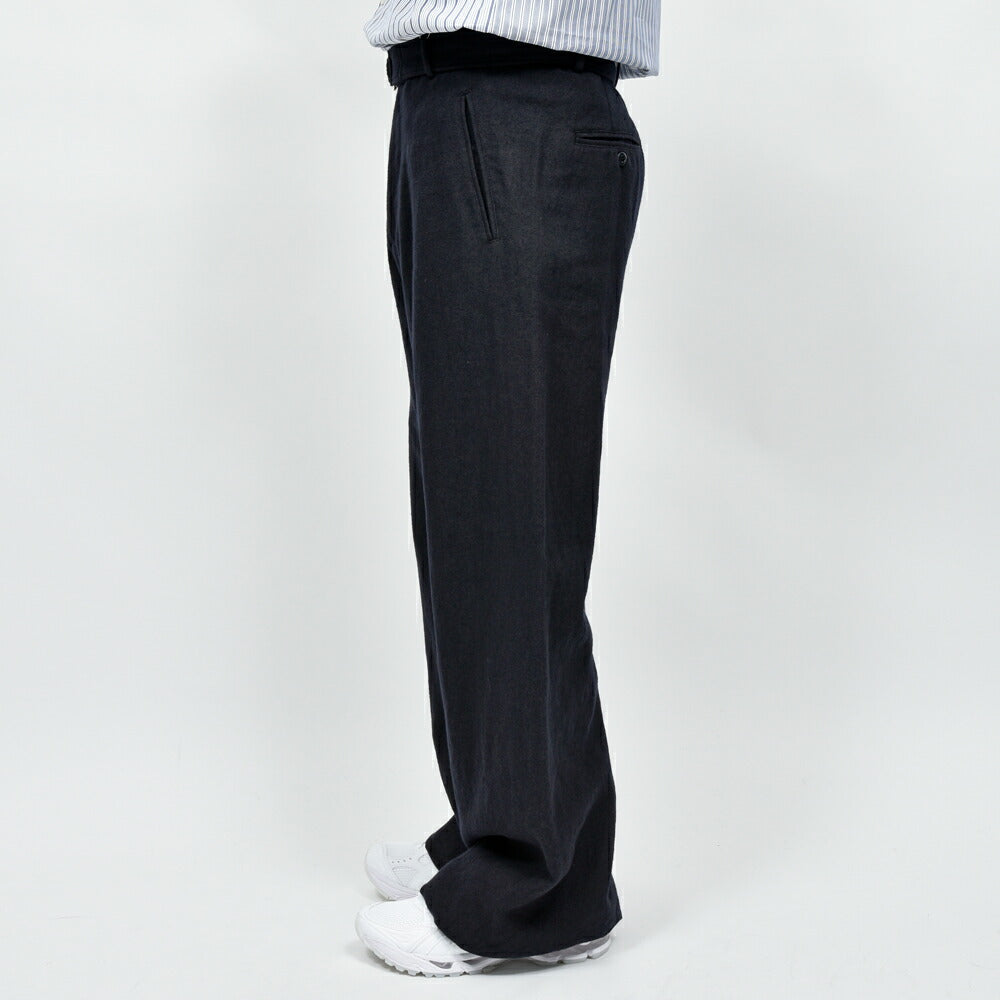 mando(マンド) リネンウールベルテッドパンツ 25398-002 13052401037