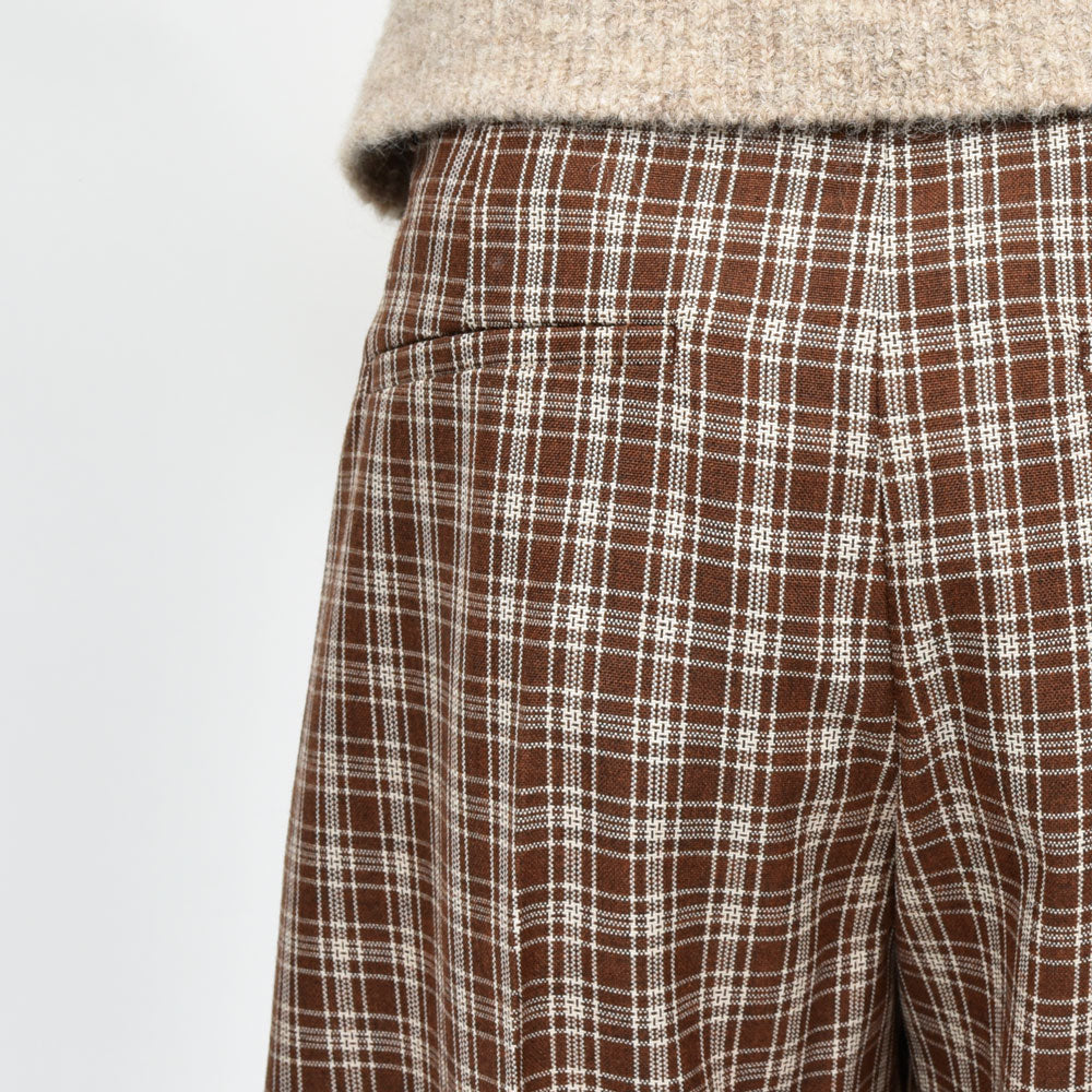 MARNI(マルニ) ウールチェックワイドパンツ PUMU0320U0 UTWA35 13052403138