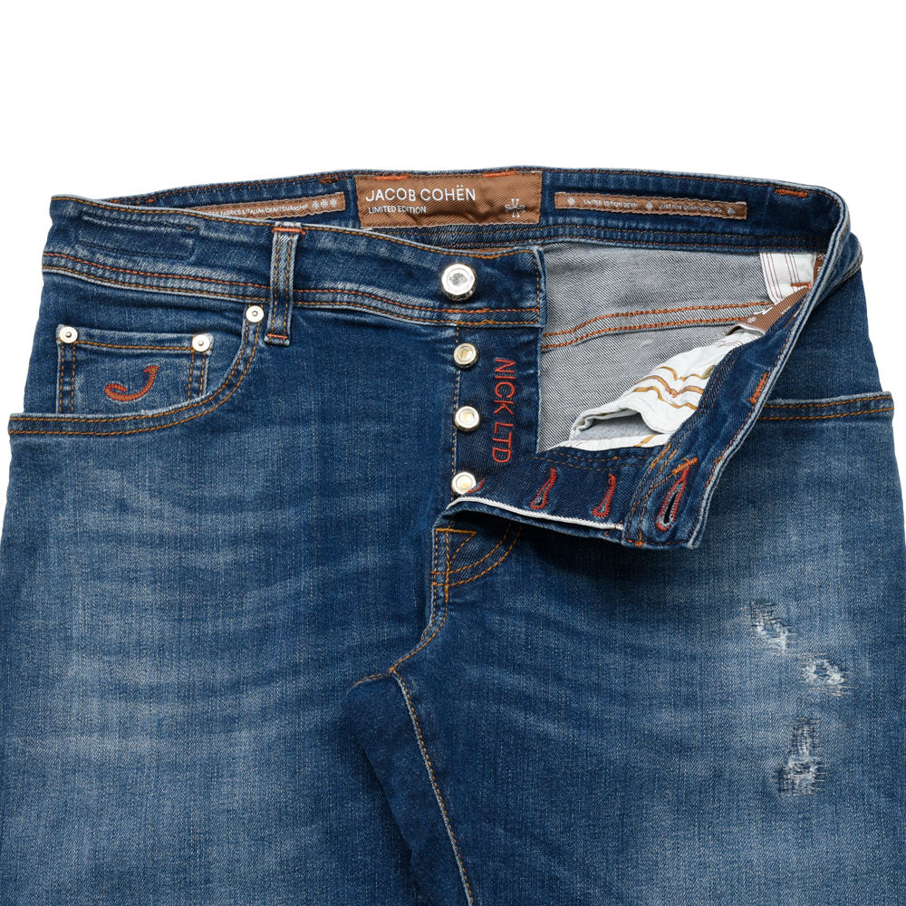 JACOB COHEN(ヤコブコーエン) NICKニック LIMITED EDITION ウォッシュドコットンストレッチスリムテーパードセルビッジデニム 226-32279 13055008052