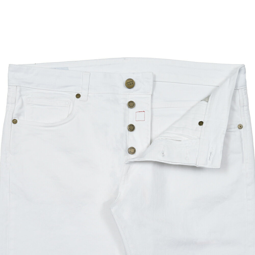 INCOTEX BLUE DIVISION(インコテックス ブルーディヴィジョン) SLIM FIT ウォッシュドストレッチテーパードホワイトデニム 407-41508 13056017052
