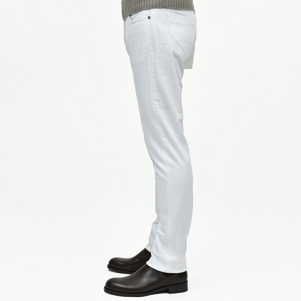 INCOTEX BLUE DIVISION(インコテックス ブルーディヴィジョン) SLIM FIT ウォッシュドストレッチテーパードホワイトデニム 407-41508 13056017052