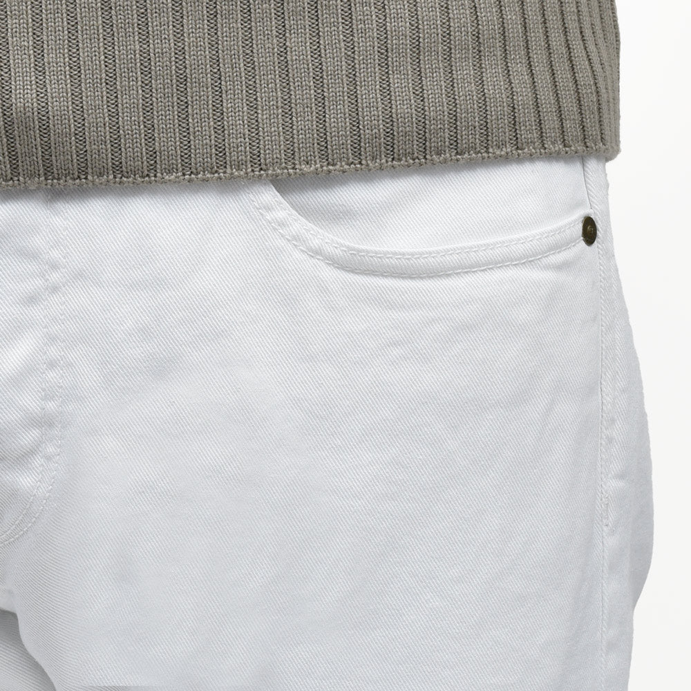 INCOTEX BLUE DIVISION(インコテックス ブルーディヴィジョン) SLIM FIT ウォッシュドストレッチテーパードホワイトデニム 407-41508 13056017052