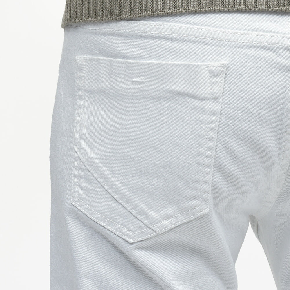 INCOTEX BLUE DIVISION(インコテックス ブルーディヴィジョン) SLIM FIT ウォッシュドストレッチテーパードホワイトデニム 407-41508 13056017052