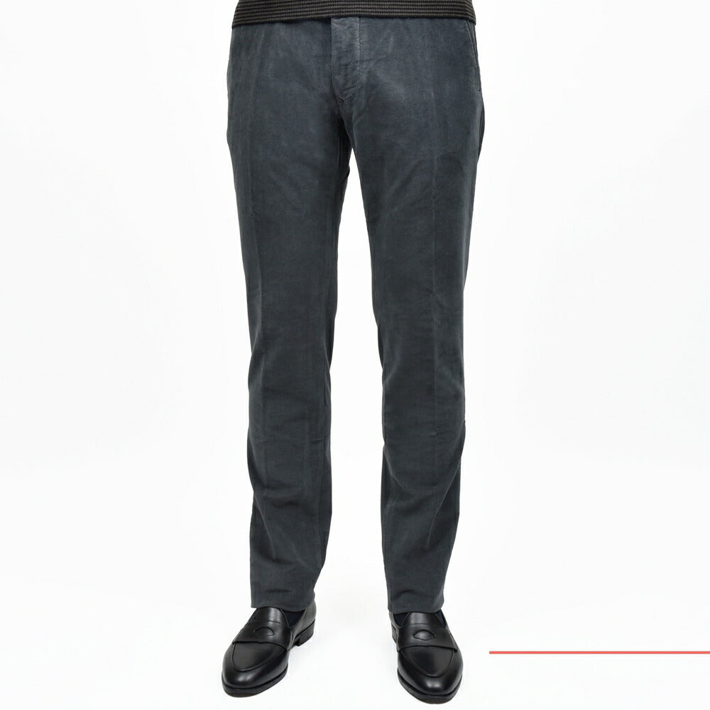 INCOTEX SLACKS(インコテックス スラックス) SLIM FIT ガーメントダイブラッシュドツイルストレッチチノテーパードパンツ 18S100/470-41551(M) 13056315052