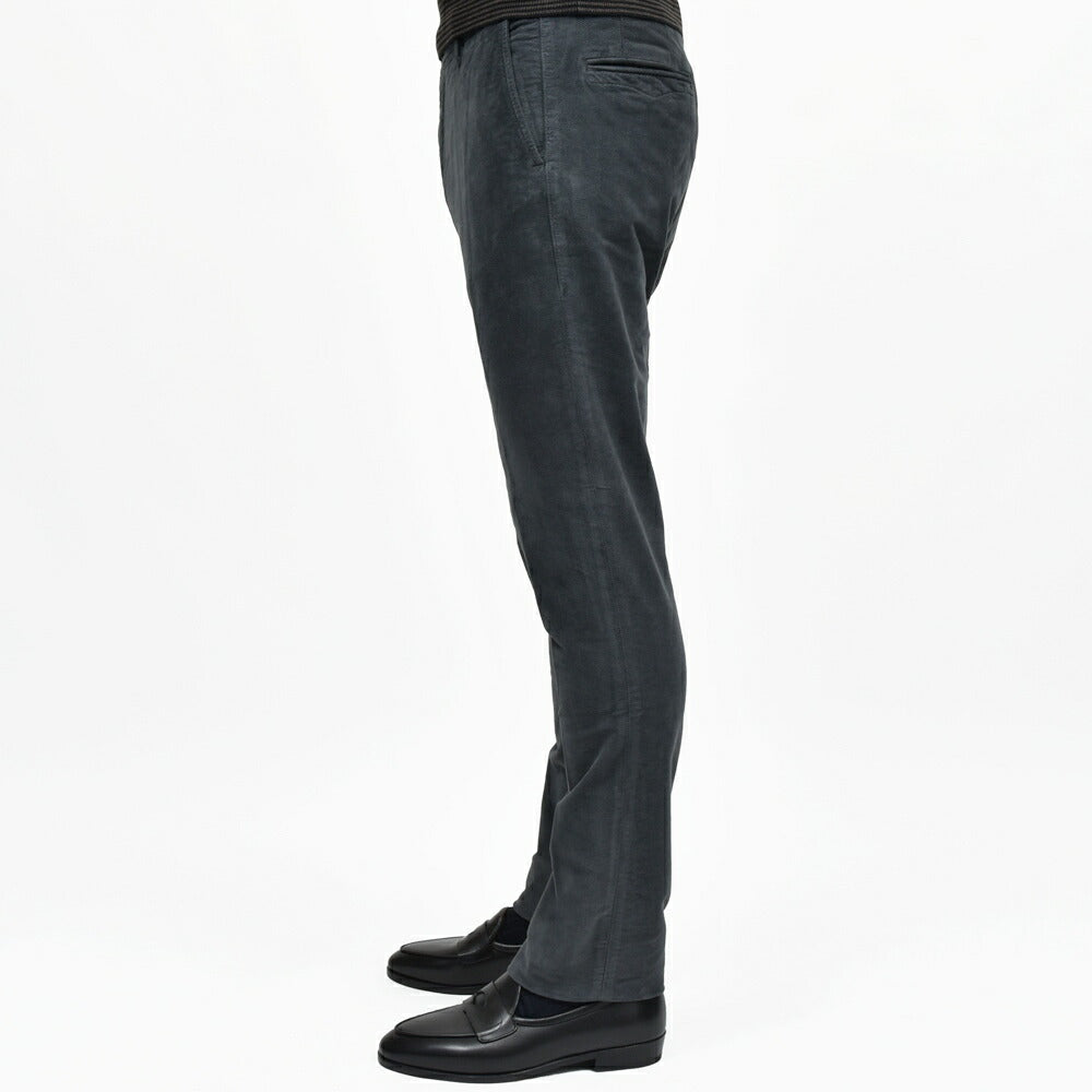 INCOTEX SLACKS(インコテックス スラックス) SLIM FIT ガーメントダイブラッシュドツイルストレッチチノテーパードパンツ 18S100/470-41551(M) 13056315052