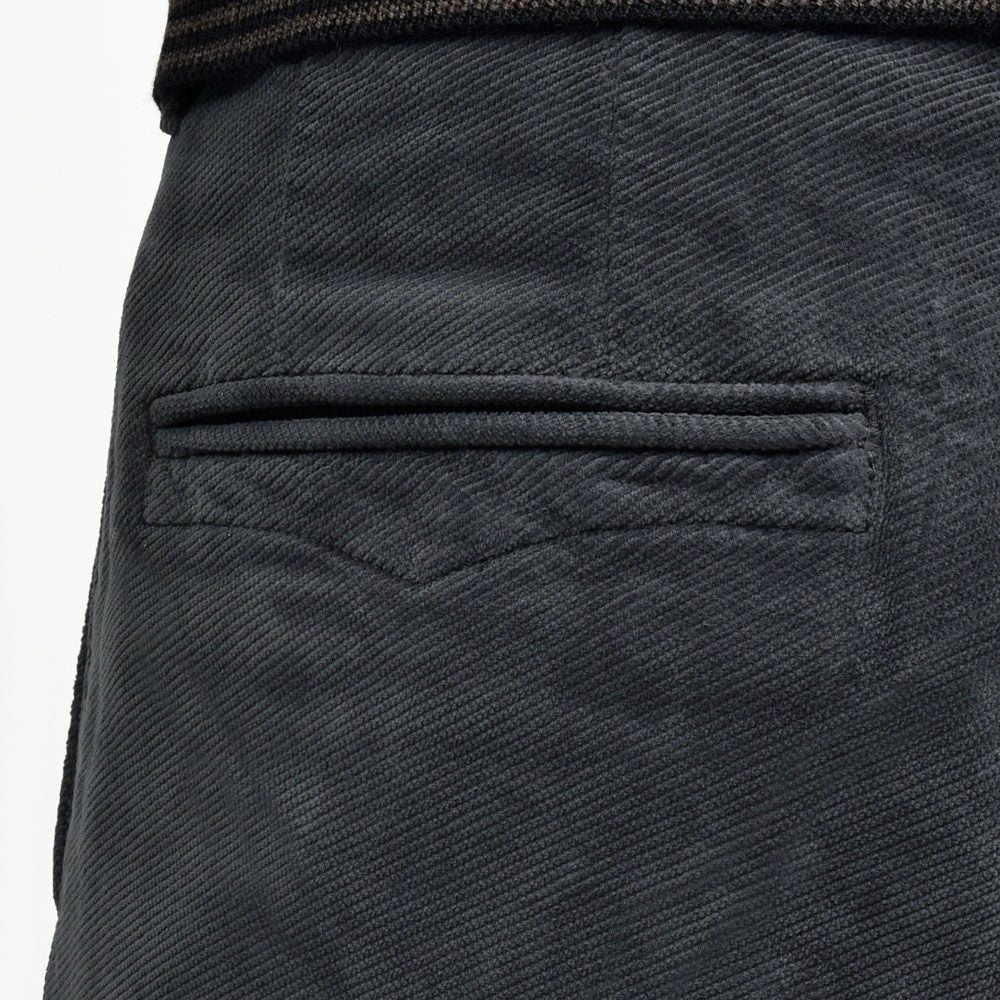 INCOTEX SLACKS(インコテックス スラックス) SLIM FIT ガーメントダイブラッシュドツイルストレッチチノテーパードパンツ 18S100/470-41551(M) 13056315052