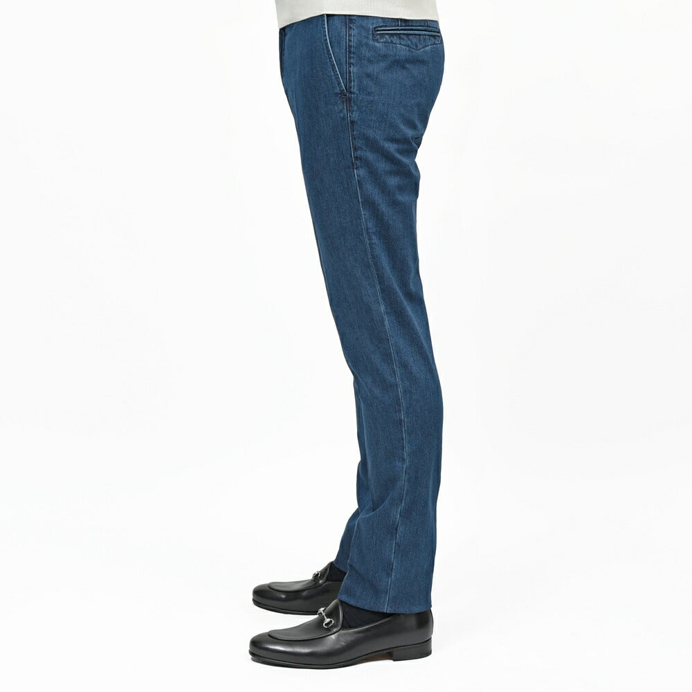 INCOTEX SLACKS(インコテックス スラックス) SLIM FIT ウォッシュドデニムテーパードパンツ 18S100/6608A/51504 13061000052