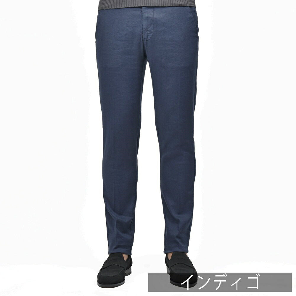 BERWICH(ベルウィッチ) JMORELLO Jモレッロ ガーメントダイリネンコットンストレッチスリムテーパードパンツ JMORELLO-GD-OL0621X 13061013039