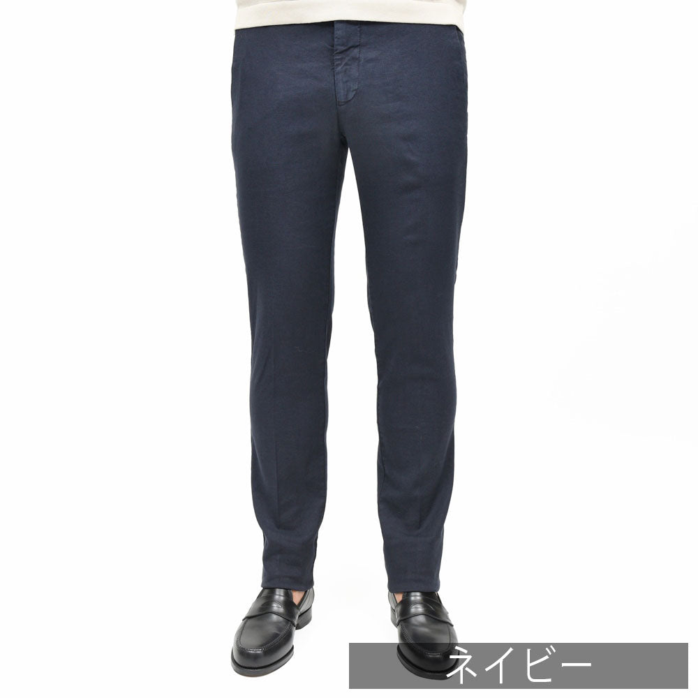 BERWICH(ベルウィッチ) JMORELLO Jモレッロ ガーメントダイリネンコットンストレッチスリムテーパードパンツ JMORELLO-GD-OL0621X 13061013039