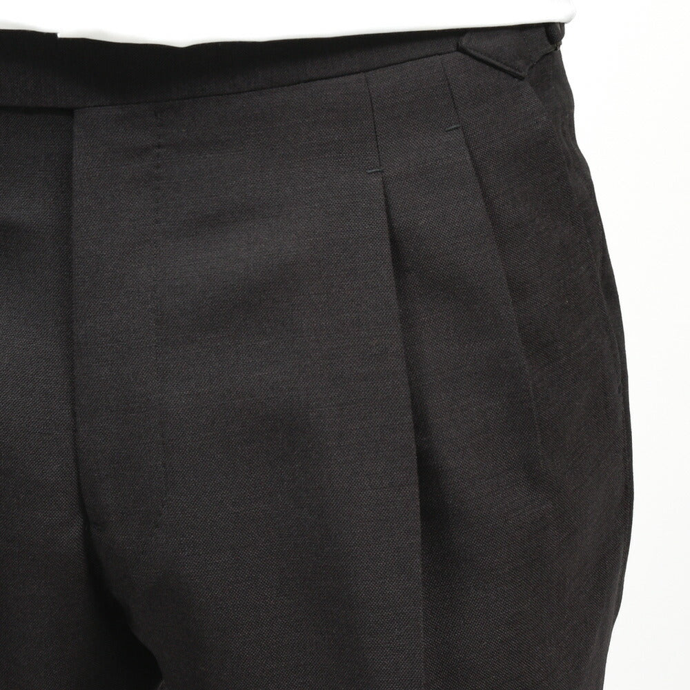 IGARASHI TROUSERS(五十嵐トラウザーズ)ウールフレスコ2Pサイドアジャスターパンツ / ストレート 13061204187
