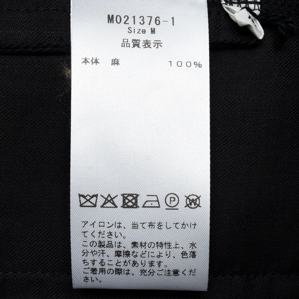 moncao(モンサオ) リネン1Pシャーリングテーパードパンツ M021376-1 13061400172