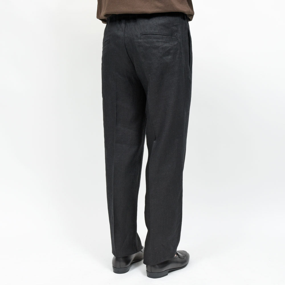 moncao(モンサオ) リネン1Pシャーリングテーパードパンツ M021376-1 13061400172